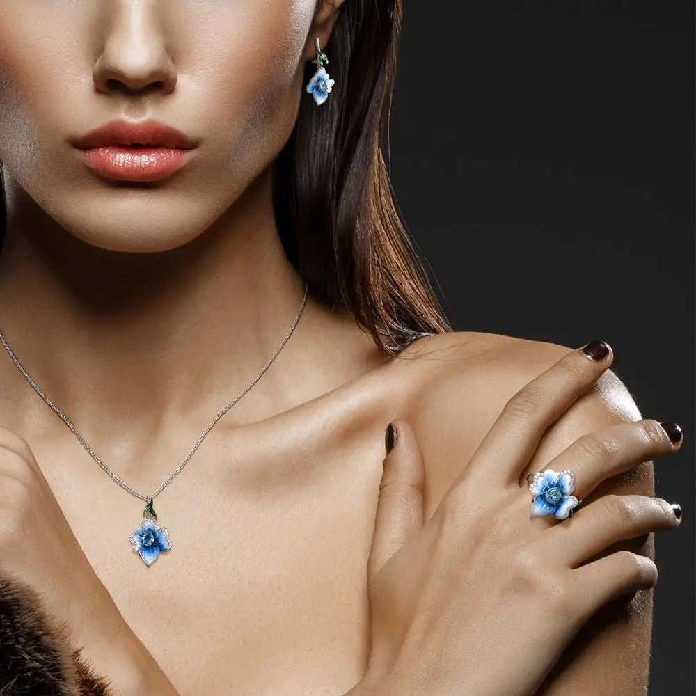 Fioritura d'Azzurro - Kolczyki